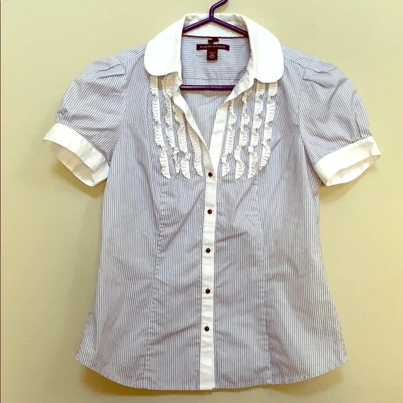 Banana Republic striped button down shirt - Picture 1 of 5